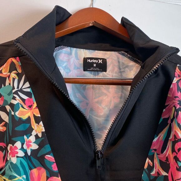 NWT Women’s Hurley Kat Printed Windbreaker Jacket Floral Pop Sz. Med. - Picture 5 of 6